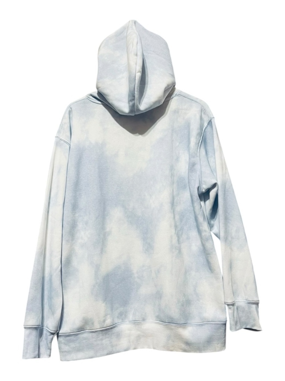 Ocean Drive Hamptons Floral Patch Hoodie Tie Dye Blue Pullover XL - Picture 4 of 6